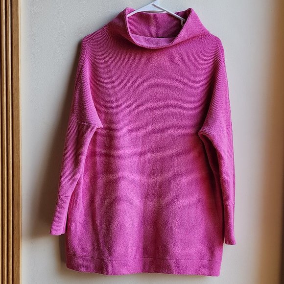 Free People Sweaters - Free People Ribbed Mock Neck Tunic Sweater Size XS